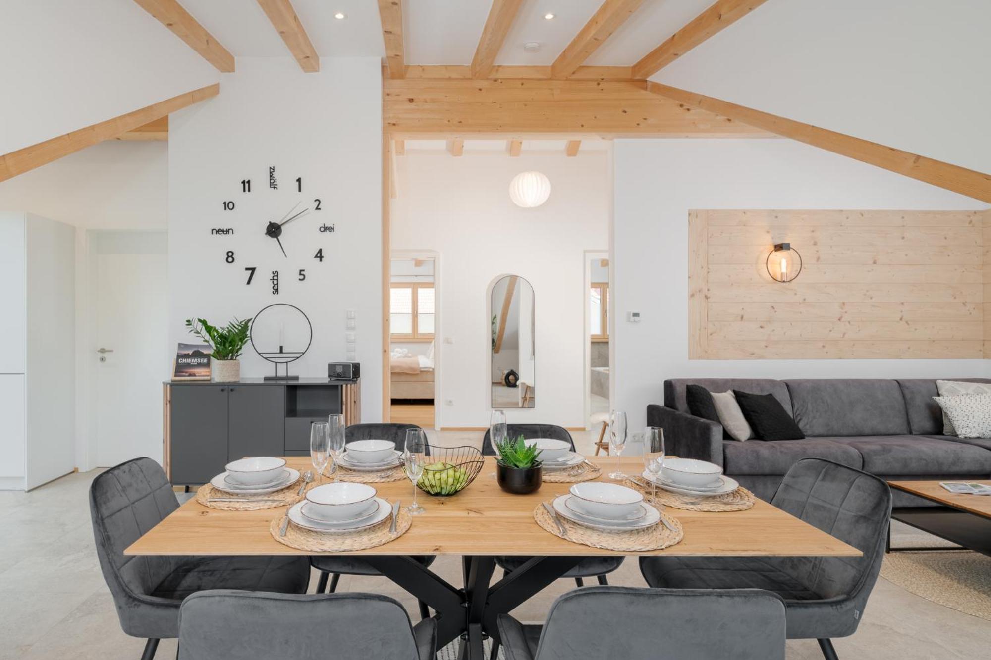 Fenjoy: Ferienapartment Mit Bergblick / Balkon / Bbq Bernau am Chiemsee Kültér fotó