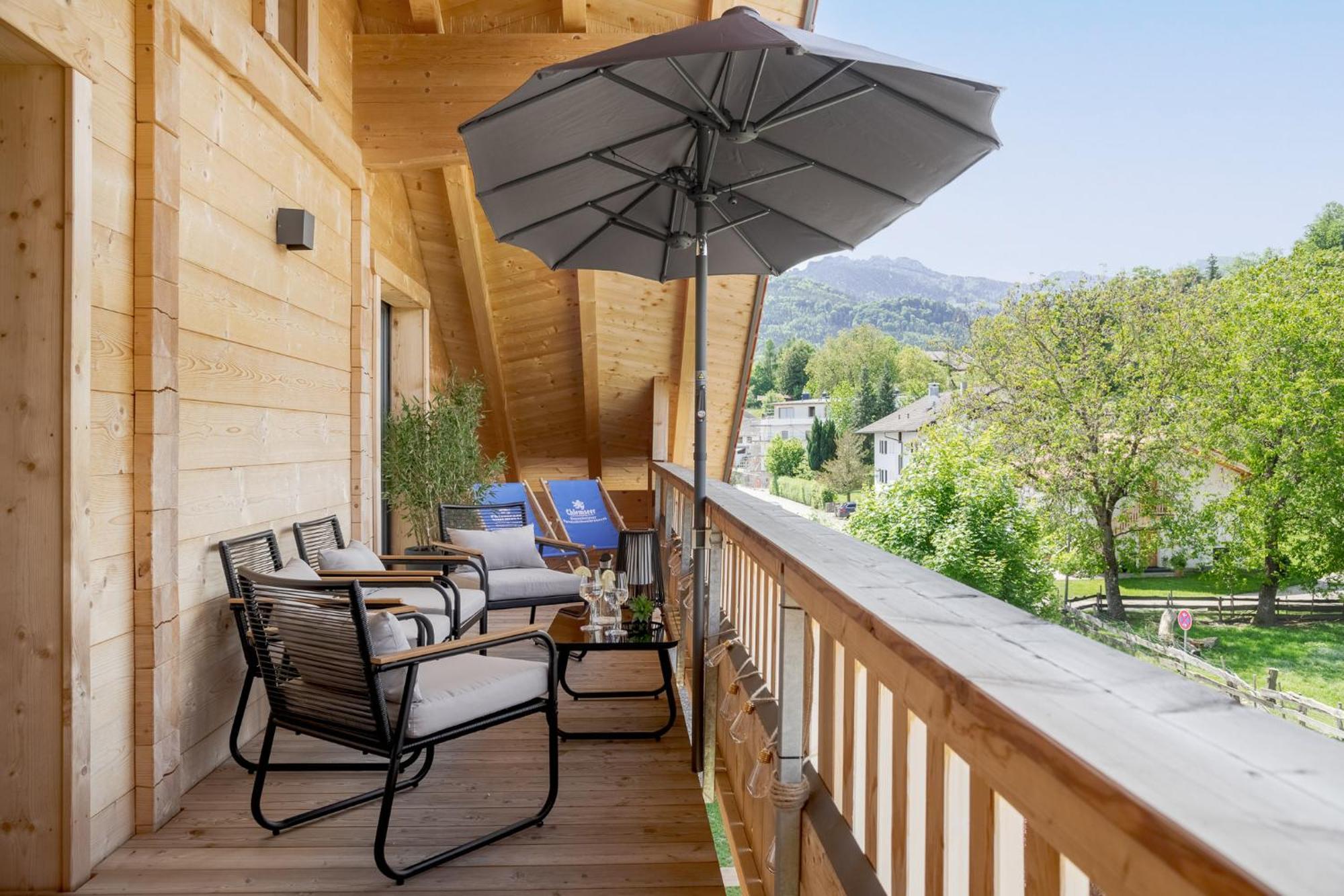Fenjoy: Ferienapartment Mit Bergblick / Balkon / Bbq Bernau am Chiemsee Kültér fotó